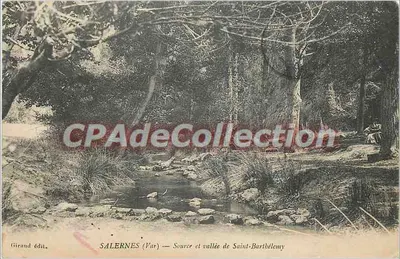 Salernes (Var) — Fonte e vale de Saint-Barthélemy — Girand editor
