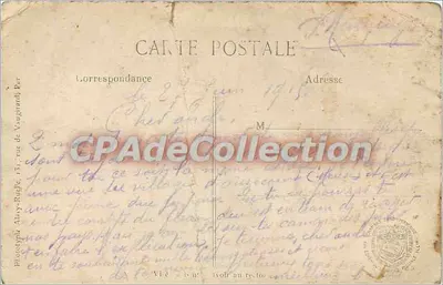Auzécourt (Meuse) — Ruínas do vilarejo — L.C.H. Paris n°267 — Verso