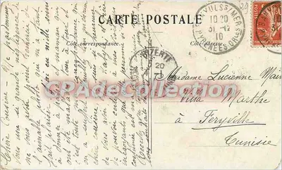 Castelo de Keronzère — Finistère — editor não identificado, número de série não visível — Verso