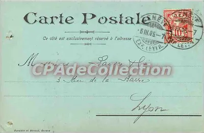 ゴールドチェーン製造所 — J. フリーデリヒ — ジュネーブ, 1905年3月6日 — 裏面
