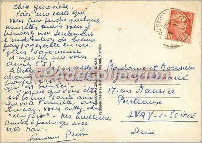 Roussillon — Carte postale touristique illustrée — A. Piouncoff — Verso