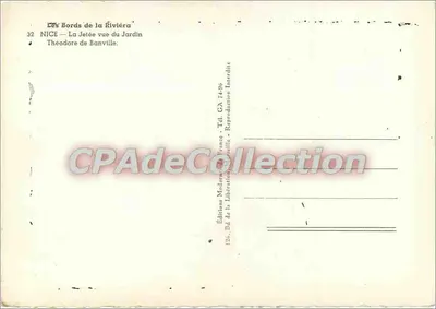 Les Bords de la Riviera — La Jetée vue du Jardin — Éditions Modernes de France — Verso