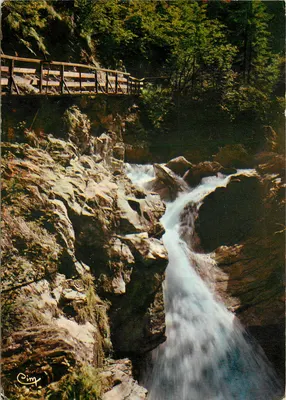 Gorges de la Diosaz — Cascade des Danses (Alt. 814 m.) près Chamonix — Édition C. Servoz