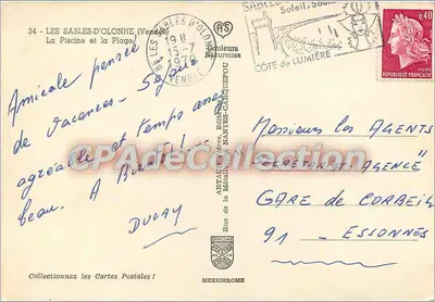 Les Sables-d'Olonne — De Zwembad en de Strand — Mexichrome — Achterkant