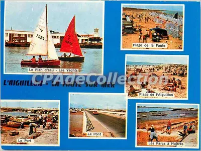 L'Aiguillon-sur-Mer — Praia da Faute, O Porto, O Ponte, Os Parques de Ostras — Editor Couleurs Naturelles, n°106