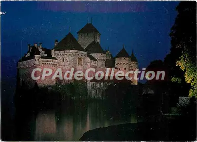 Château de Chillon - nhìn từ ban đêm - Nhà xuất bản PERROCHET số 5719