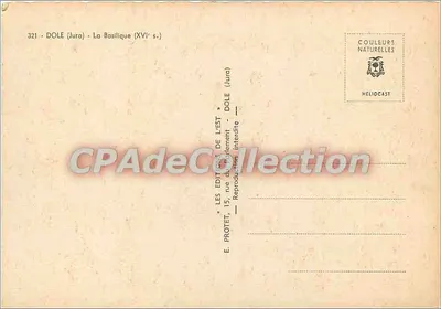 Dole (Jura) — La Basilique du XVIe siècle — Éditions de l'Est — Verso
