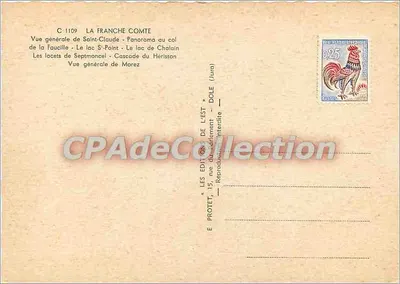 Recuerdo de Franche-Comté — vista panorámica y lugares — Les Éditions de l'Est, Dôle — Reverso