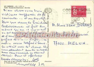 Le Corbier — Estação de montanha com piscina e edifícios — Editor A — Verso