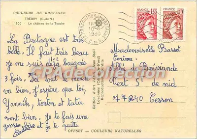 Castello di La Touche — Trebry (Côtes-du-Nord) — Edizione Jack — Verso