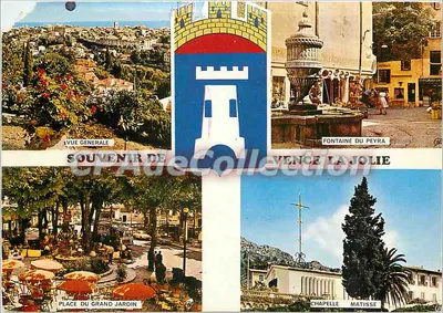 Vence-la-Jolie — Vista geral, Fonte do Peyra, Praça do Jardim Grande, Capela Matisse — Edições CAP