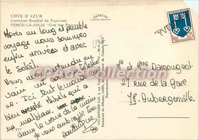 Vence-la-Jolie — Vista geral, Fonte do Peyra, Praça do Jardim Grande, Capela Matisse — Edições CAP — Verso