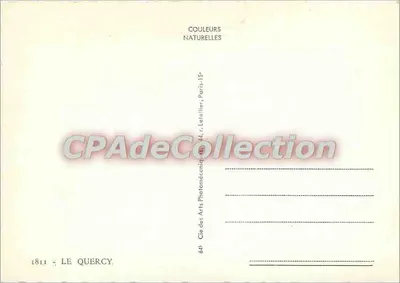 O Quercy — Carte postale illustrée avec vue de Rocamadour, Cahors et carte du département — éditée par Gie des Arts Photomécaniques, Paris — Verso