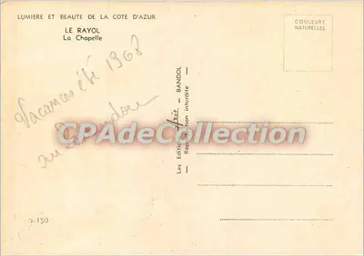Le Rayol — A Capela — As Edições Bandol — Verso