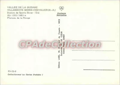 Vallee de la Guisane — Station de Sports Hiver-Été — Éditions AS — Verso