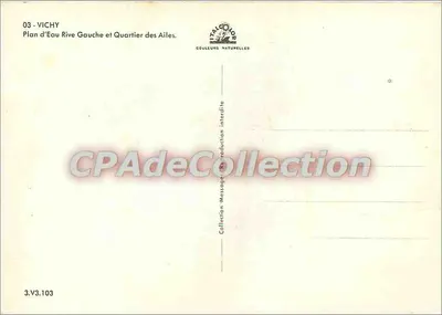 Vichy — Plan d'Eau Gauche e Quartier des Ailes — Vitalcolor — Verso