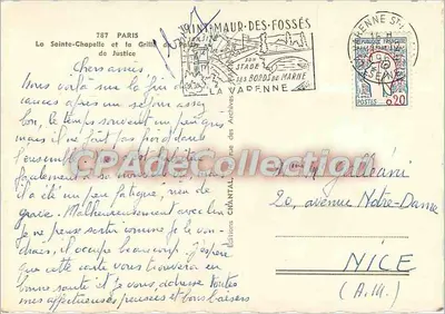 A Santa Capela e a Grade de Justiça — Éditions Chantal, n° 787 — Verso