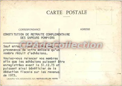 Bomba de vapor modelo 1890 — Colección de la Mutuelle du Mans — Incendio — Reverso