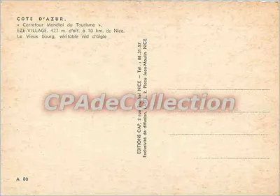 Eze — Le Vieux bourg, véritable nid d'aigle — ÉDITIONS COTE D'AZUR — Verso