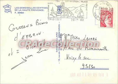 As Moças Cabeludas — Alta Provença — Edição CELLARD, n° F. 30484 — Verso