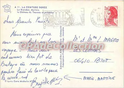 Morlaix — Cartolina turistica con mappa e foto — Edizioni d'Arte Joslin — Verso