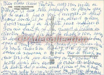Yvoire — vila medieval — Éditions Ikarom, série 34 — Verso