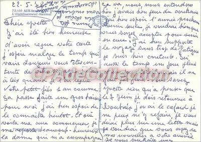 Aix-en-Provence — Hotel de cidade e igreja — editor Cinq — Verso