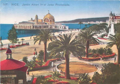 Nice. Jardin Albert 1er i Jetée Promenade — Wydawnictwo GILLÉT - NICE