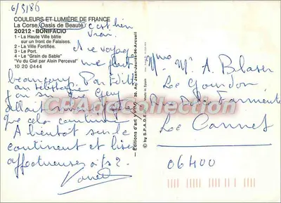 Bonifacio — Vista panoramica — Edizioni d'arte Véron, 30, Av. Jean-Jaurès 94-Arcueil — Verso