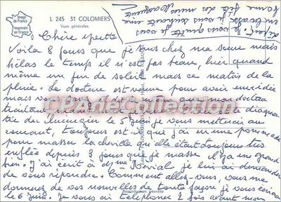 Colomiers — Ville Nouvelle — Hte Garonne — Antike Ansichtskarte, in Frankreich gedruckt — Rückseite