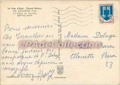 Les Issambres — Praia do Sporting — Edições Mexichrome — Verso