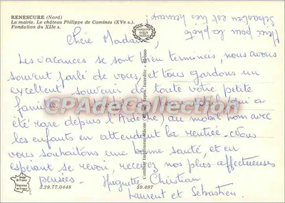 Zamek Filipa de Comines — Rensencure (Nord) — Założenie w XII wieku — Rewers