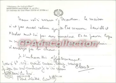 Château du Gué Pénan — Montlhéou-sur-Cher (Loir-et-Cher) — publisher Repr. Interdit — Back