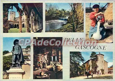Belle Gascogne — colagem de seis cenas — editor desconhecido, n° de série 320009