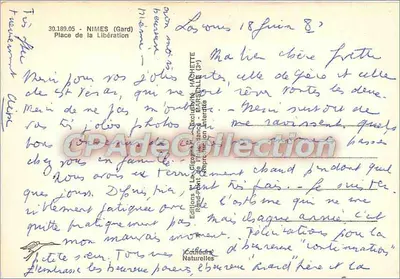 Place de la Libération — Nîmes (Gard) — IA CIGOGNE — Verso