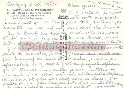 Route de Saint-Claude à La Faucille — Les Lacets de Septmoncel — Éditeur : Les Éditions de Gray — Reverso