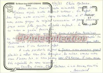 Saint-Étienne — En flânant dans Saint-Étienne — Imprimerie de Saint-Étienne — Verso