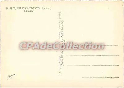 La Cigogne — Kościół — Wyd. La Cigogne, Palavas-les-Flots (Hérault) — Rewers