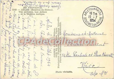 Arles — As Arenas e o Teatro Antigo — Greff, n°1148 — Verso