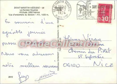 Le Boréon - Verão e Inverno 1500 m — Edições Diamant — Verso