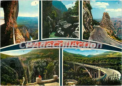 Les Gorges du Verdon — vue panoramique — Édition Tardy