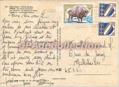 Vence — algemene uitzicht — Les Éditions GILLETTE — Achterkant