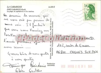 Port-Camargue — Grau-du-Roi — Wydawca Estel, nr 14.259 Z — Rewers
