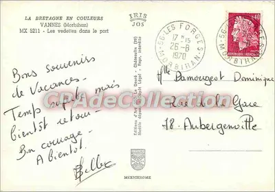 De Vedettes in de haven — Morbihan — Edities van Kunst Jos — Achterkant
