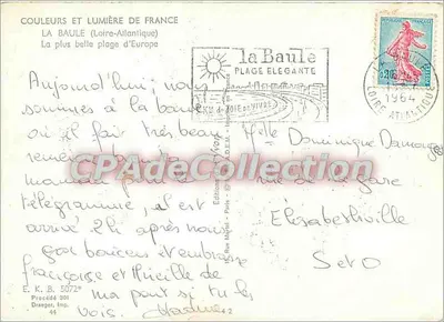 La Baule — Eleganter Strand — Éditions de la Baule — Rückseite