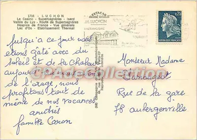 Luchon — Vista general — Compagnie des Arts Photomécaniques — Reverso