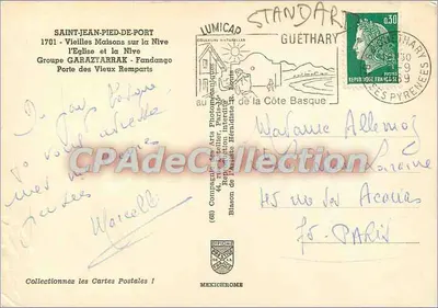 St Jean Pied de Port — Erinnerung an — Verlag Mexichrome, n° (68) — Rückseite