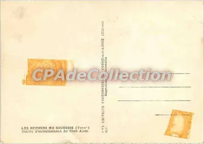Les Rochers du Saussois — Centre d'entraînement du Club Alpin — Éditions Rivernaises — Rewers