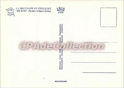 Pardon a Saint-Gildas — Editore JOS, n° MX 6147 — Verso
