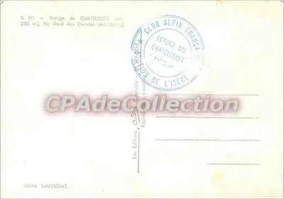 Refúgio do Chatelleret — Pic Nord des Cavales — Les Editions du Chatelleret — Verso